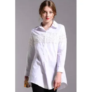 Ketty More Women Lace Decorated Plus Size Shirt-KMWSB787