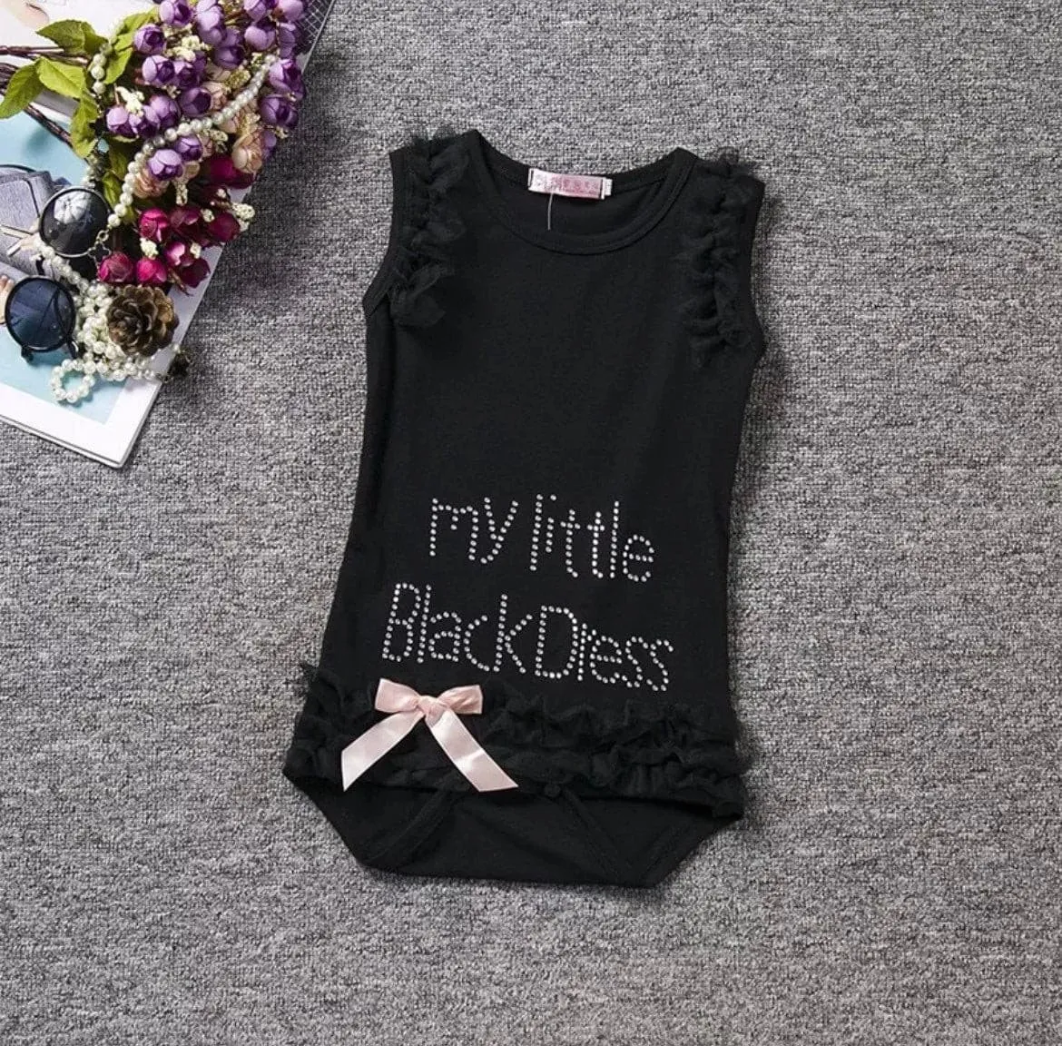 Lottie - Baby LBD Little Black Dress Romper Tutu