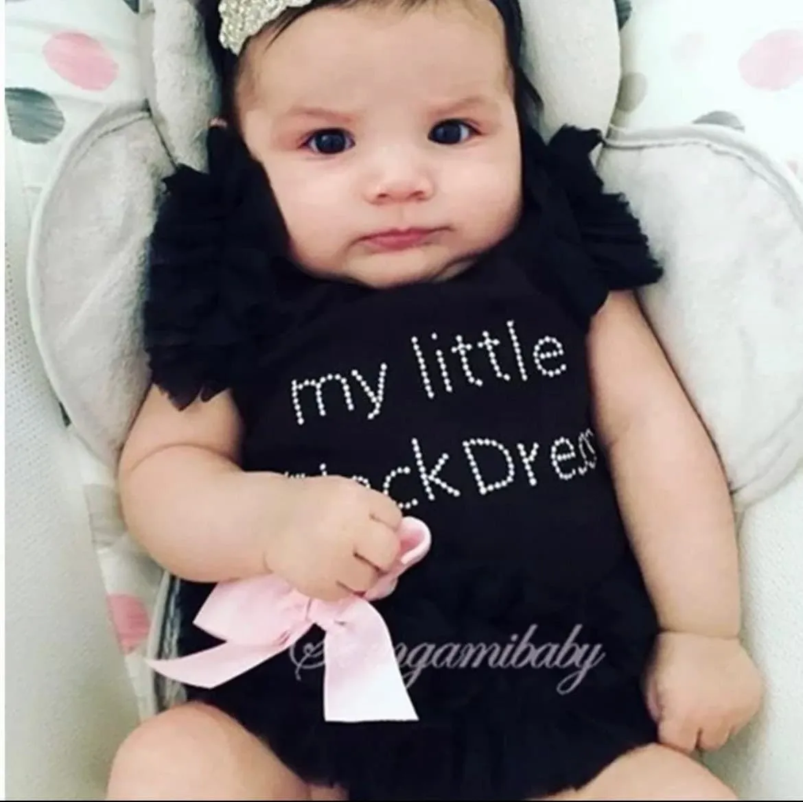 Lottie - Baby LBD Little Black Dress Romper Tutu