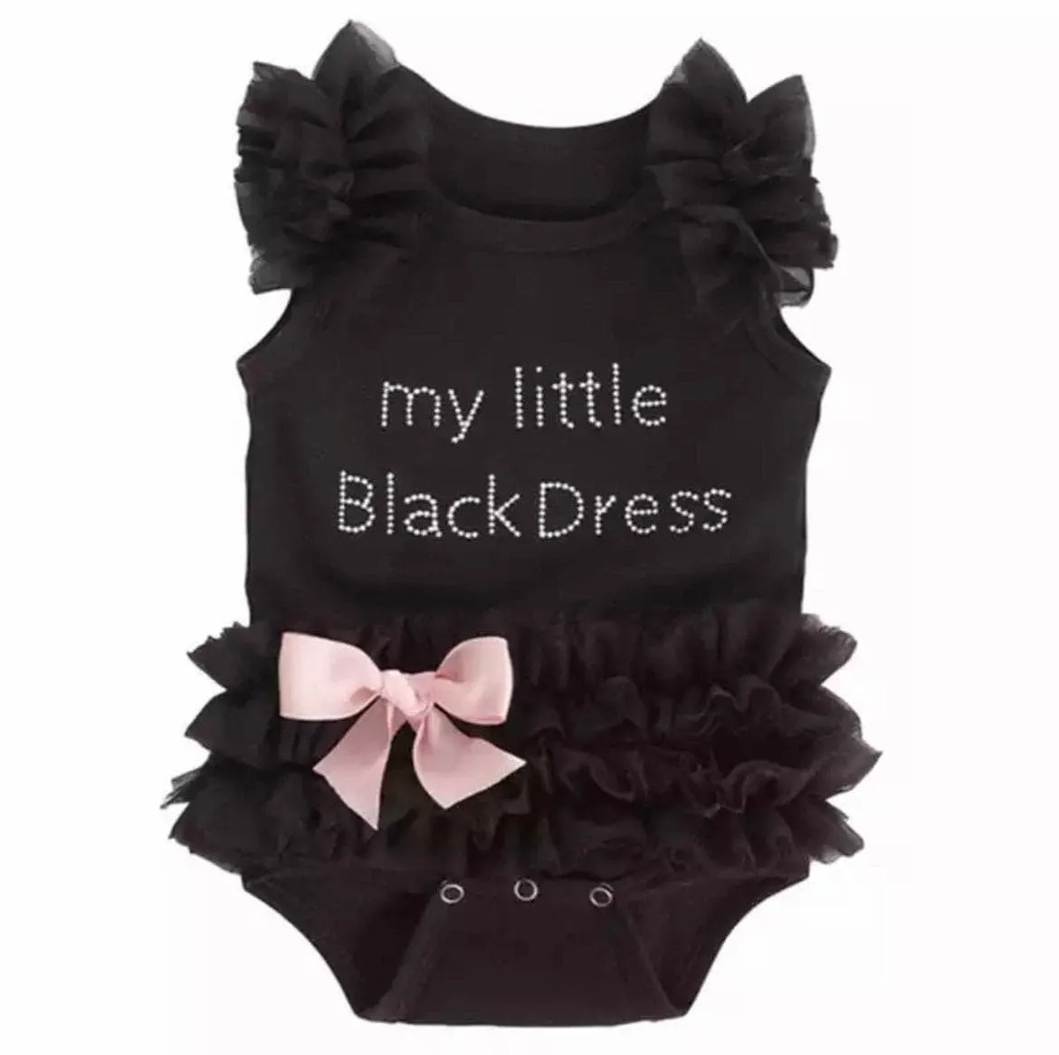 Lottie - Baby LBD Little Black Dress Romper Tutu