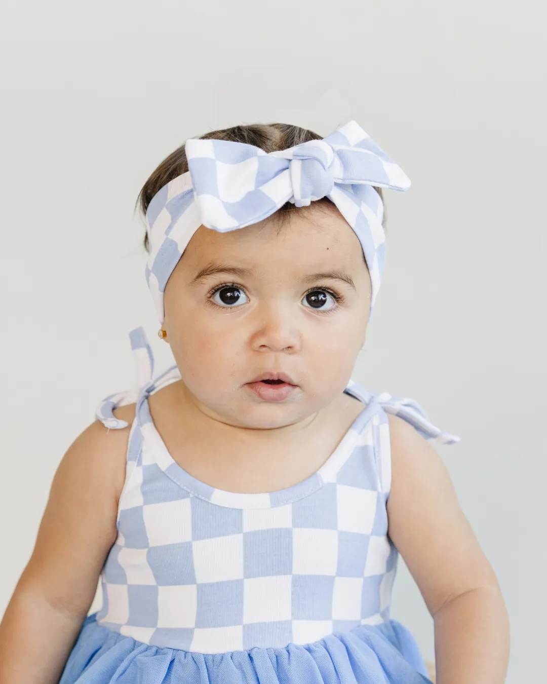 LPK Tutu Romper - Checkered Blue