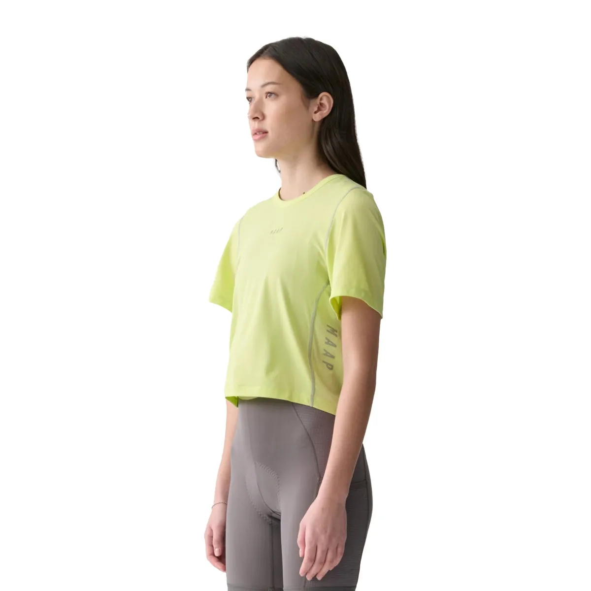 MAAP Alt Road Women Cropped Tee - Shadow Lime