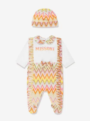 Missoni Baby Girls Zigzag Babygrow Gift Set in Multicolour