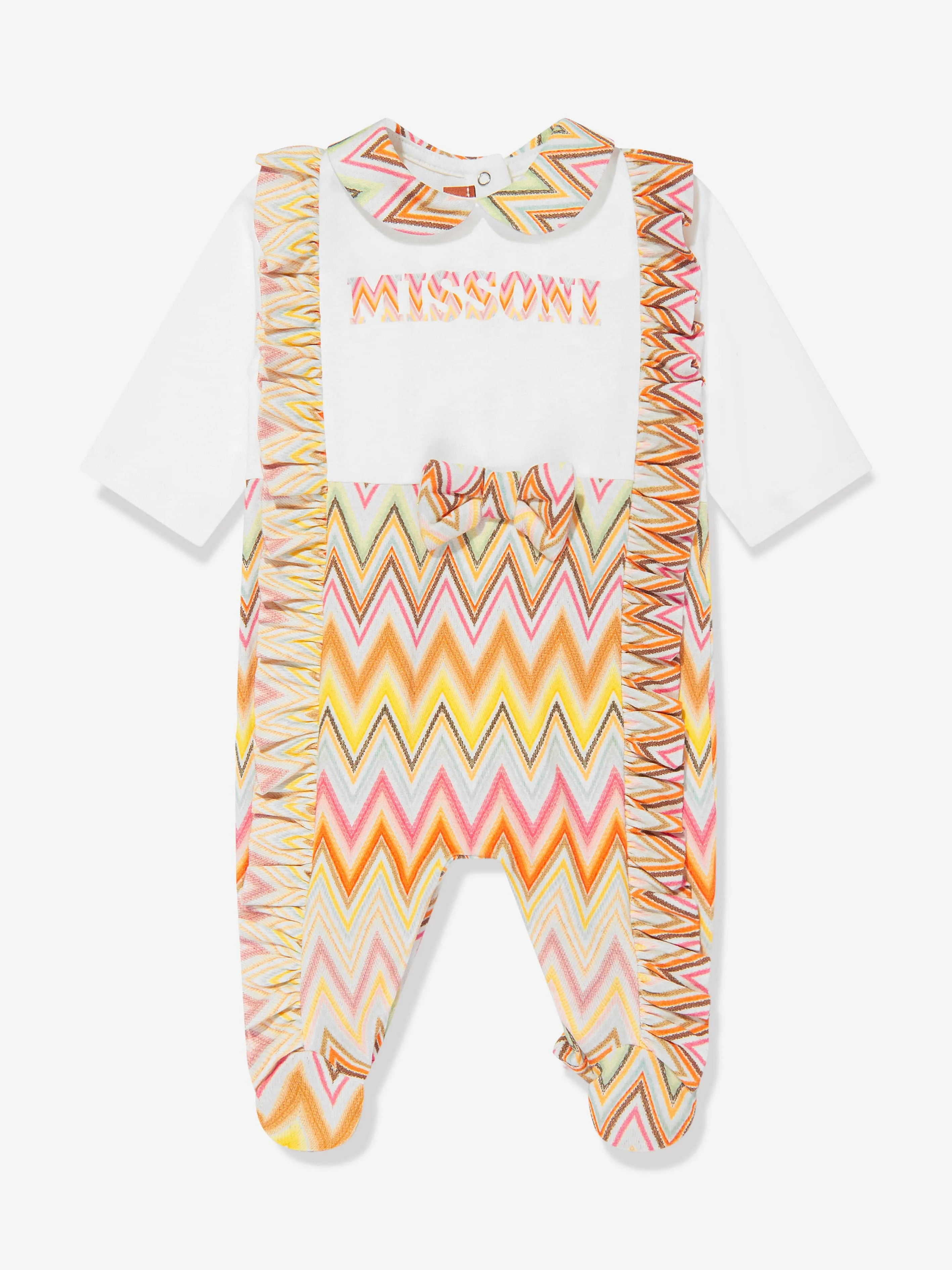 Missoni Baby Girls Zigzag Babygrow Gift Set in Multicolour