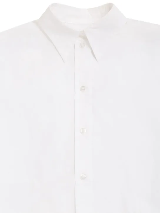 MM6 Maison Margiela   Cotton poplin cropped shirt 