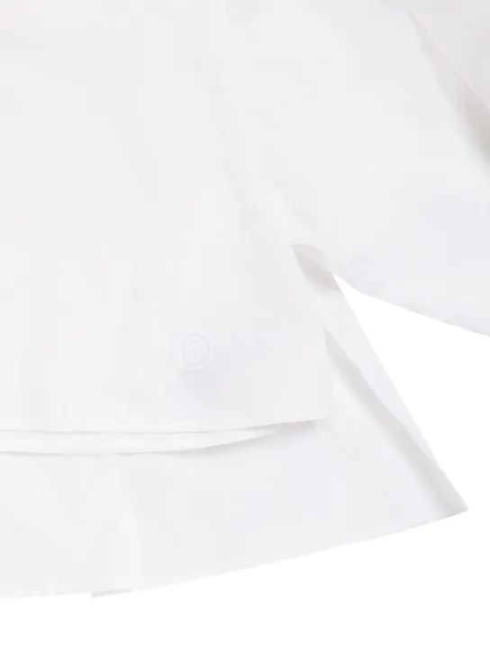 MM6 Maison Margiela   Cotton poplin cropped shirt 