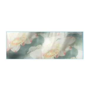 Mulberry Silk Elegant Shawl Flourishing Blossoms 186x52cm