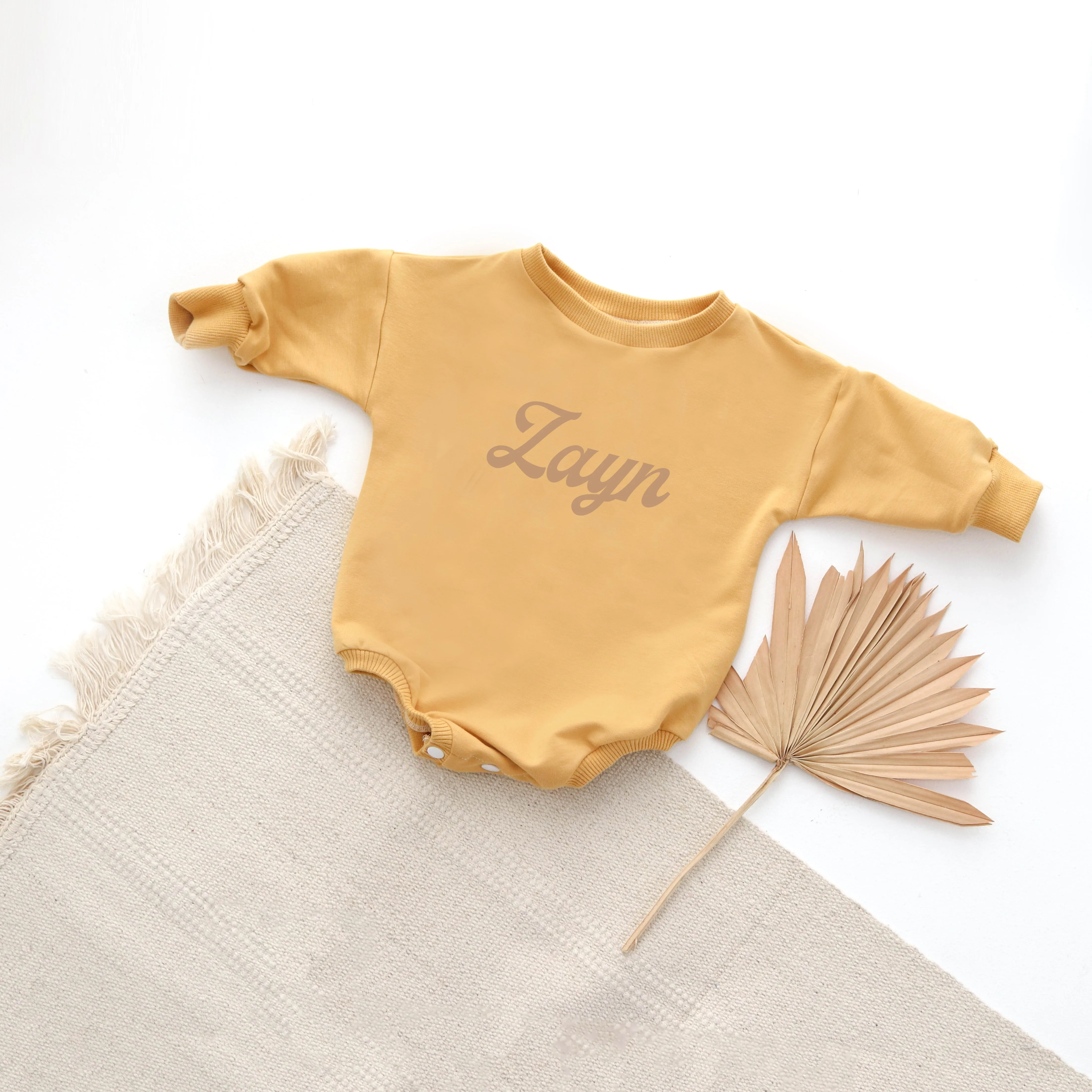 PERSONALISED sweatshirt romper. {13 COLOURS   3 FONTS }