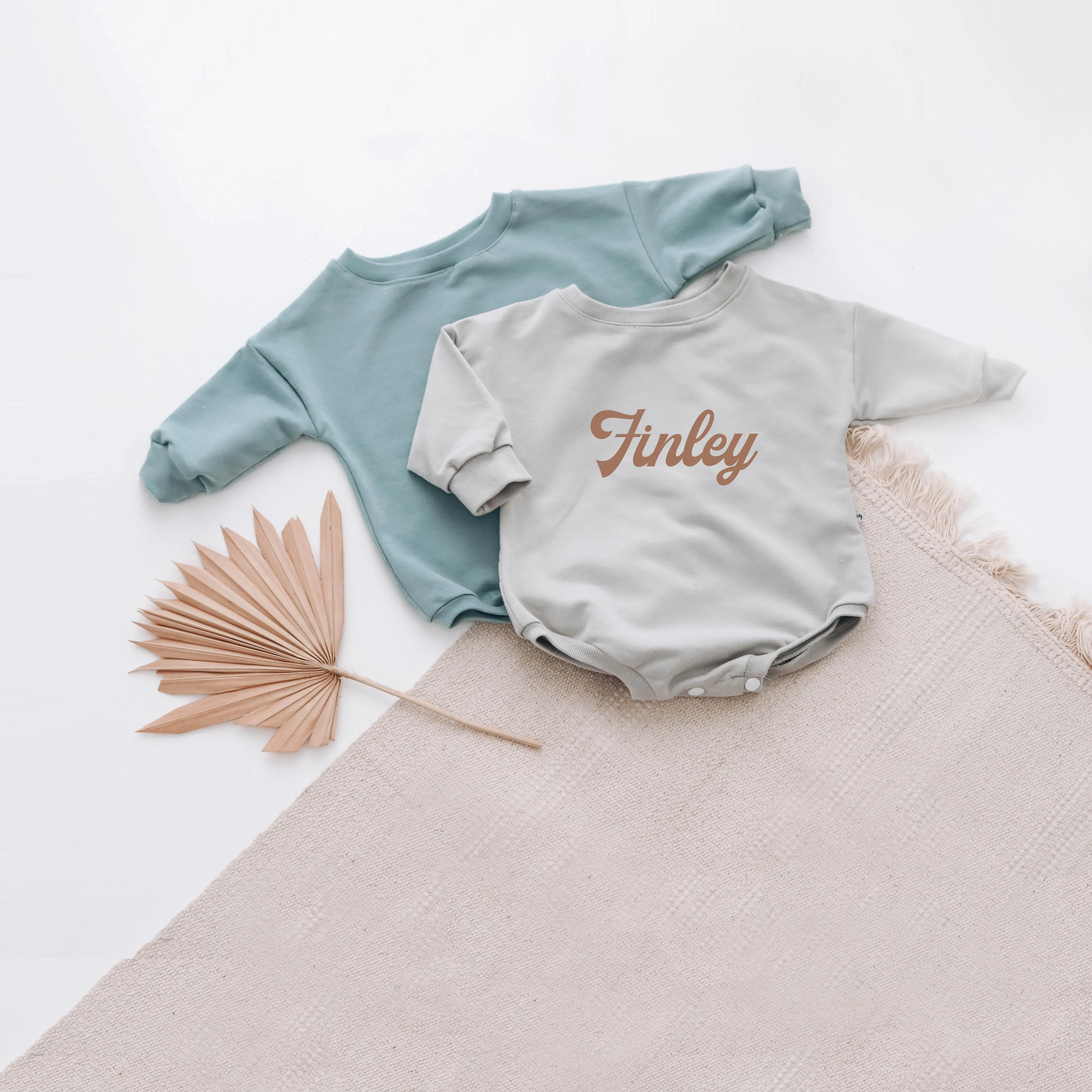 PERSONALISED sweatshirt romper. {13 COLOURS   3 FONTS }