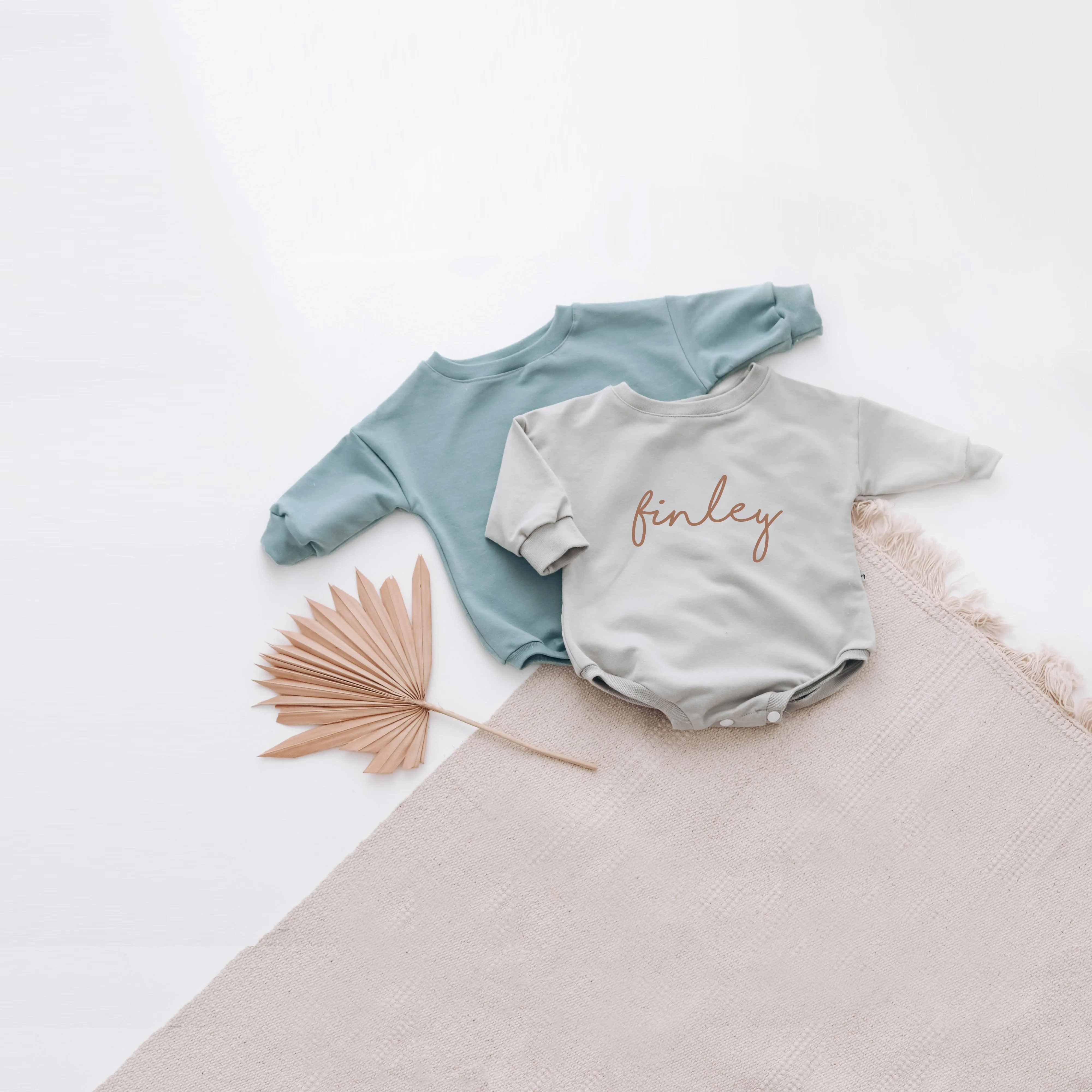 PERSONALISED sweatshirt romper. {13 COLOURS   3 FONTS }