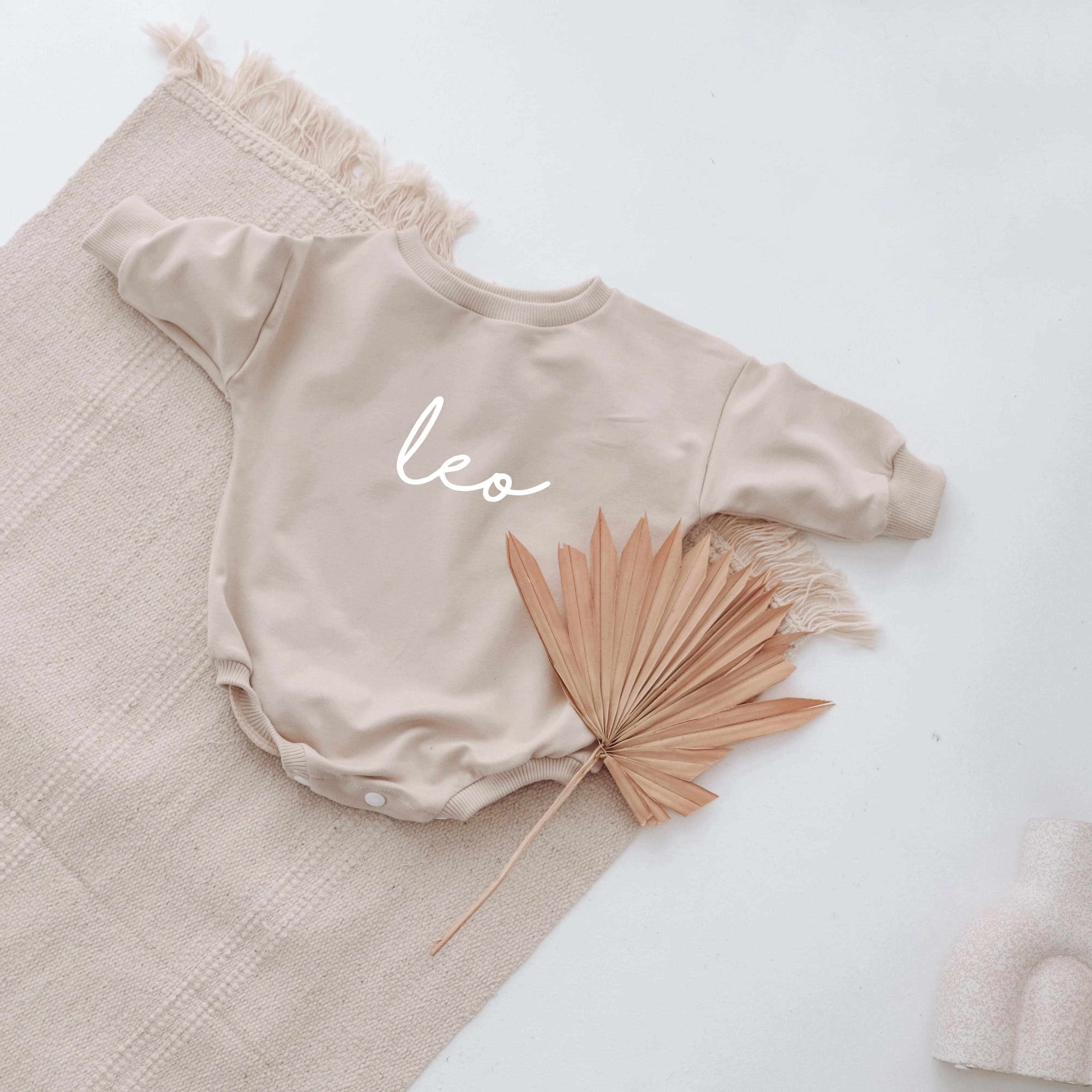 PERSONALISED sweatshirt romper. {13 COLOURS   3 FONTS }