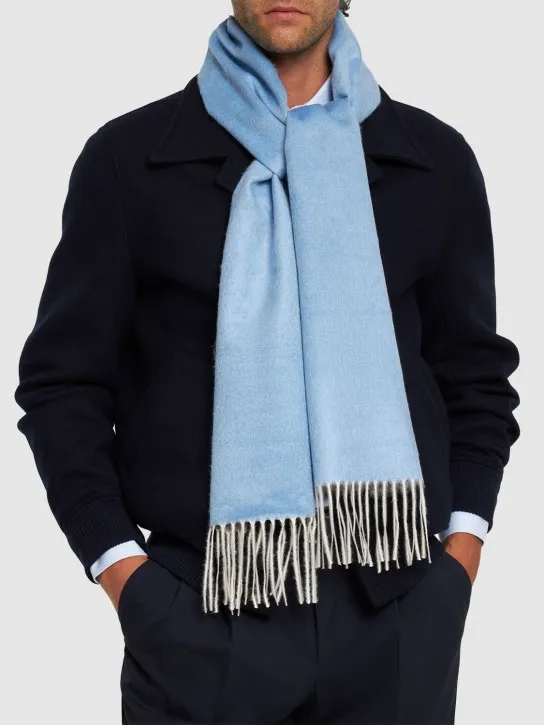 Piacenza Cashmere   Mirror silk &amp; cashmere knit scarf 