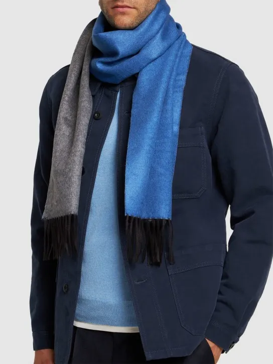 Piacenza Cashmere   Mirror silk &amp; cashmere knit scarf 