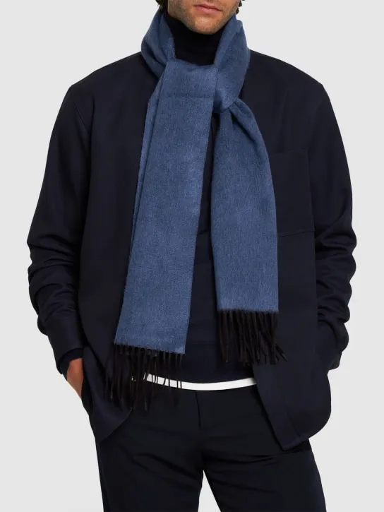 Piacenza Cashmere   Mirror silk &amp; cashmere knit scarf 