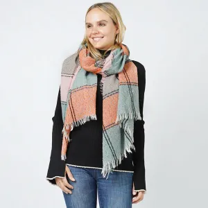 Plaid Slub Scarf