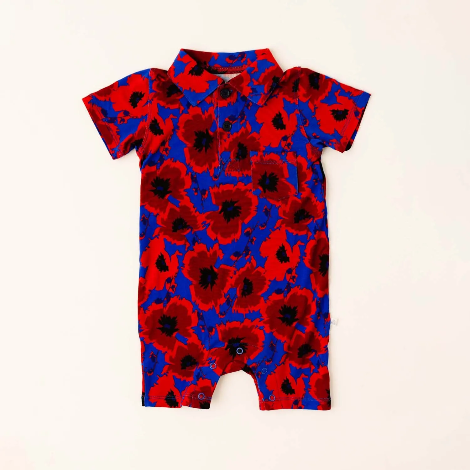 Poppies Polo Romper