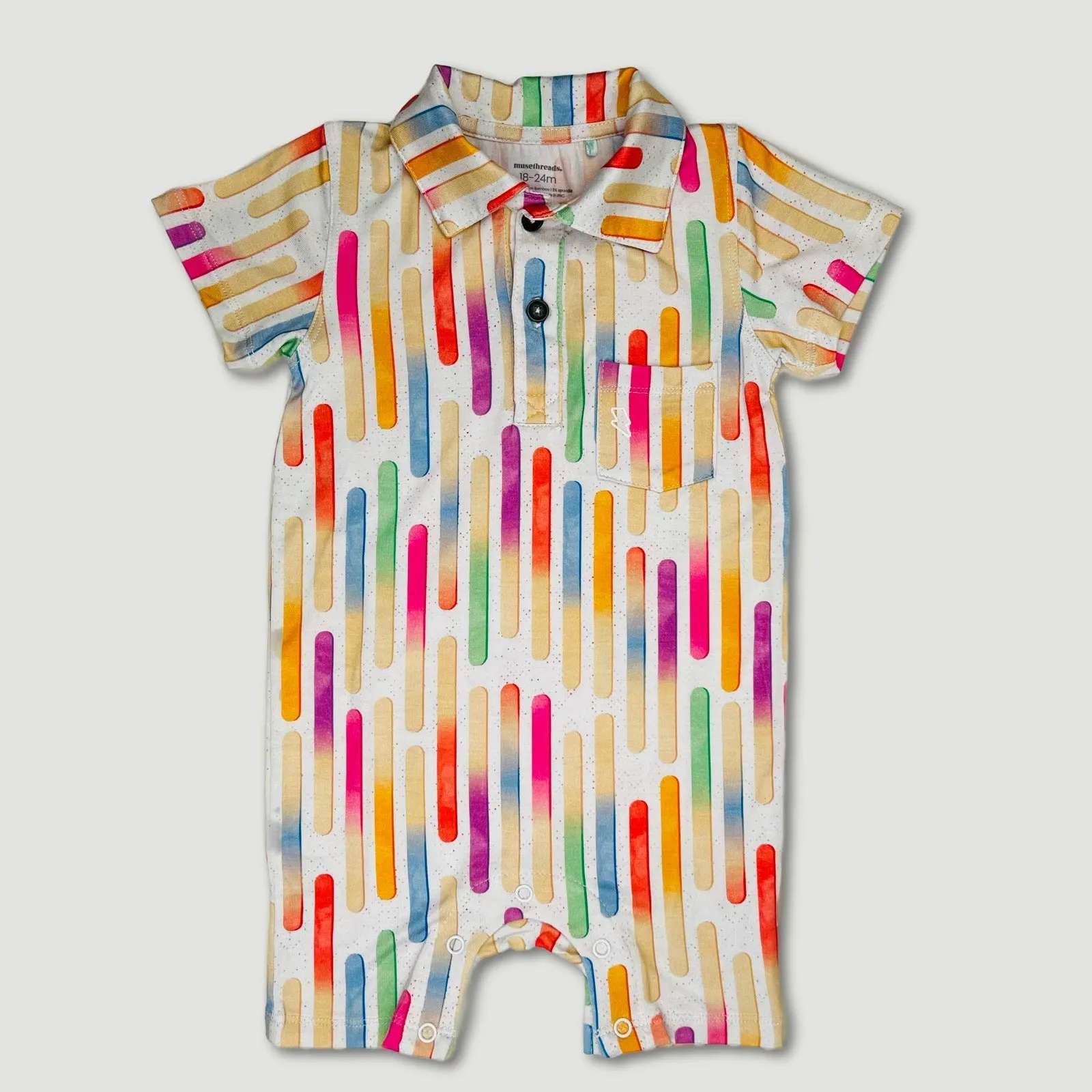 Popsicle Sticks Polo Romper