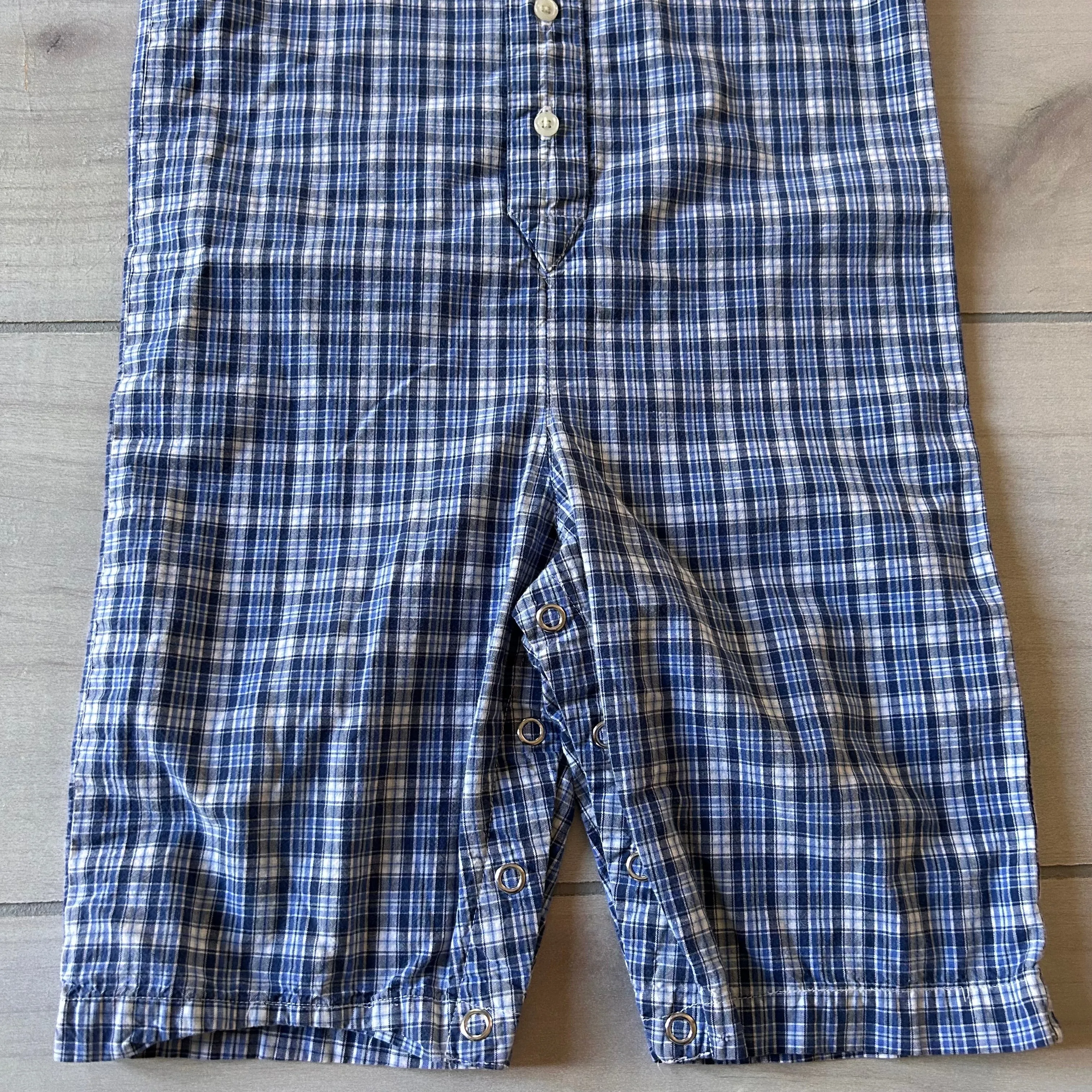 Ralph Lauren Blue & White Plaid Romper