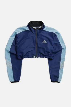 Rework Adidas Micro Crop Windbreaker - L