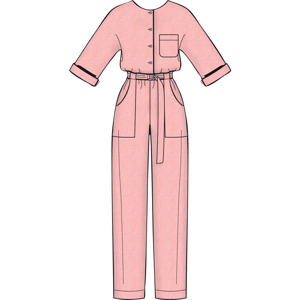 Simplicity Sewing Pattern S8907 Misses' Jumpsuit, Romper, Dresses, and Belt