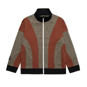 Smile and Wave Olympia Track Jacket Brown