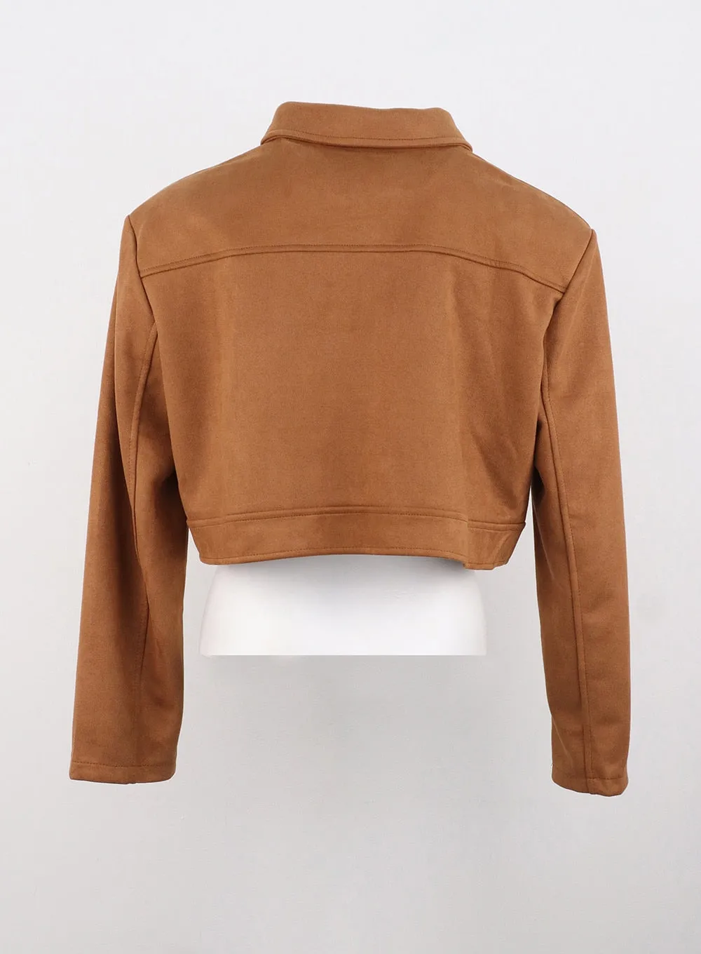 Suede Cropped Jacket OS309