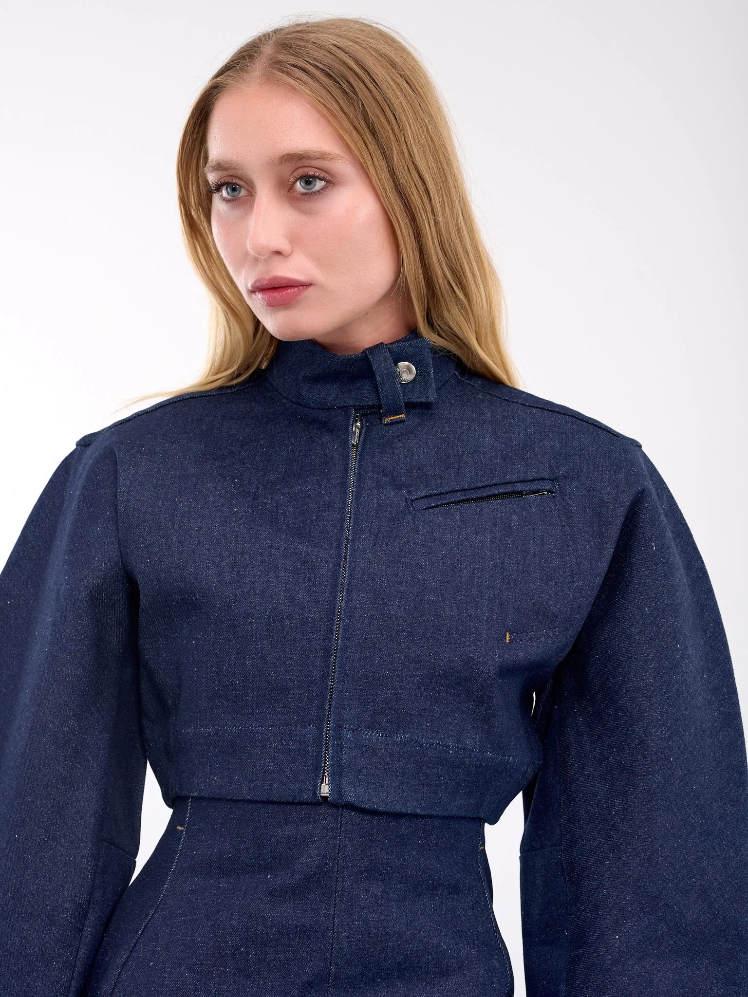 The Cabrio Denim De-Nîmes Jacket (243DE052-1513-NAVY)