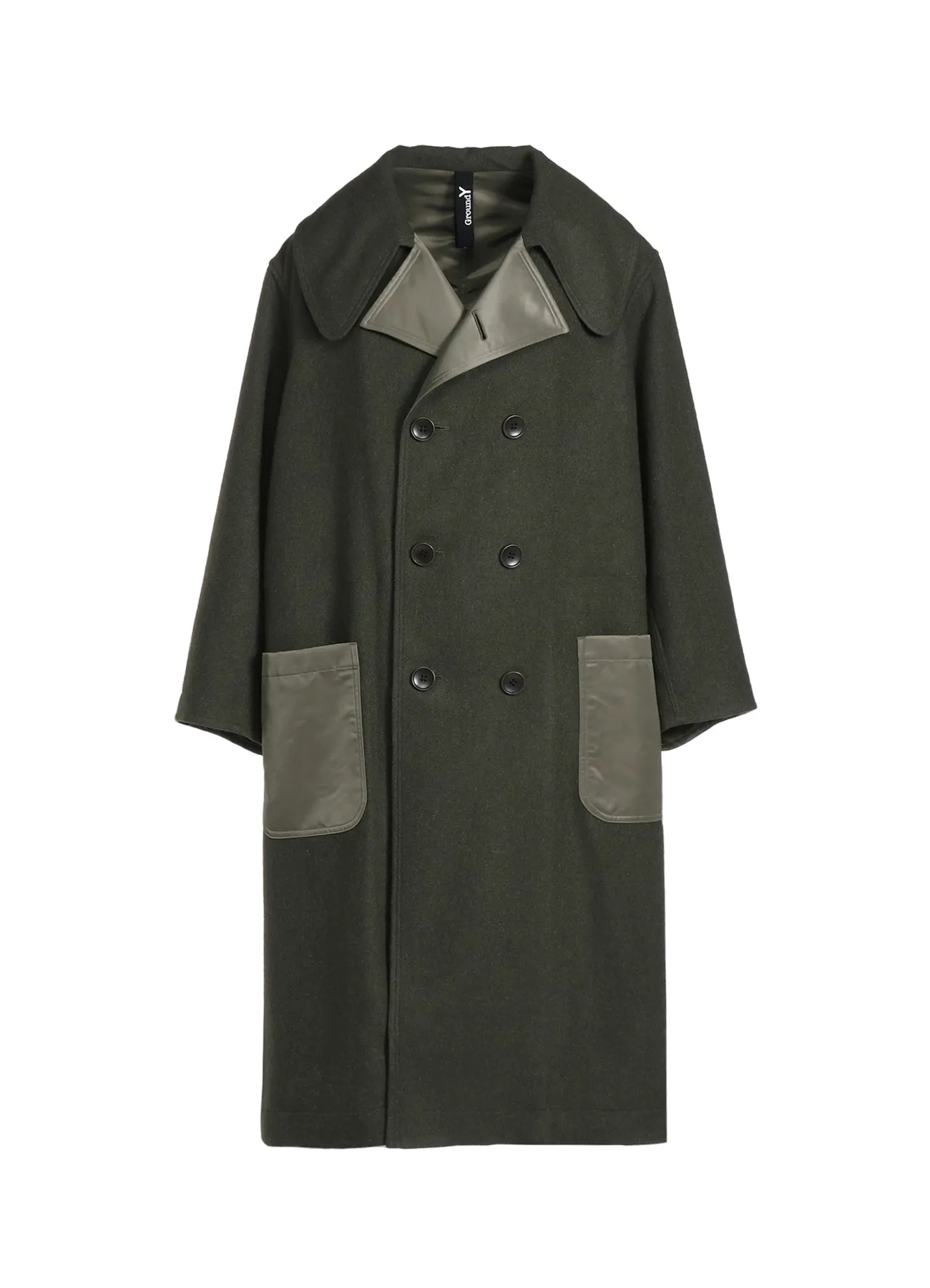 VARIOUS MATERIAL COMBINATION REVERSIBLE TRENCH COAT