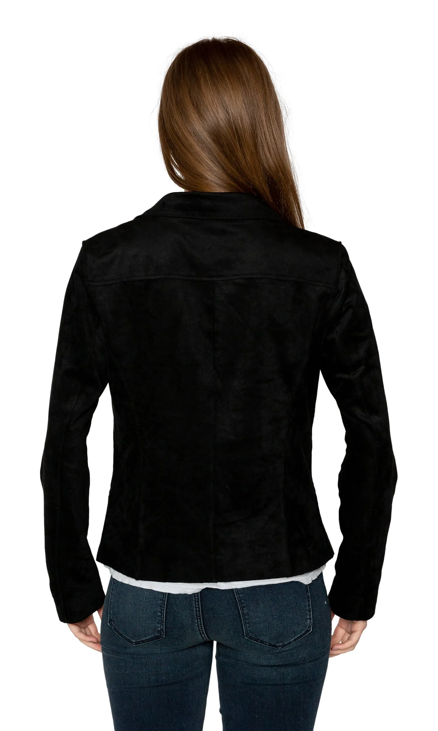 Velvet by Graham & Spencer Xandra Faux Suede Moto Jacket