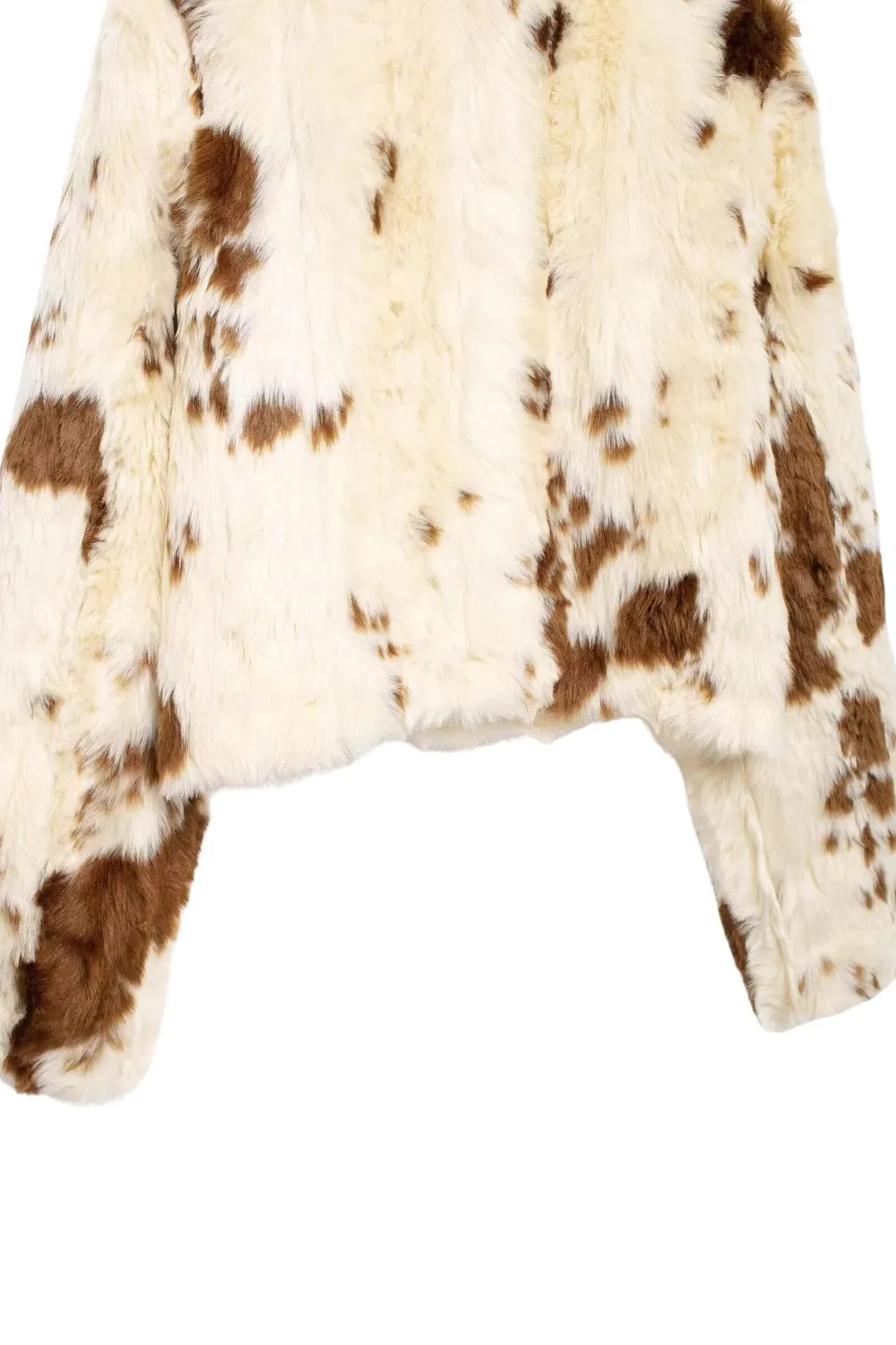 'Wally' Cropped Faux Fur Jacket