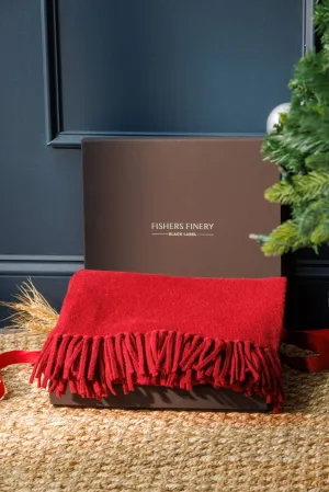 Women's 100% Pure Cashmere Knit Shawl Wrap with Fringe and Gift Box