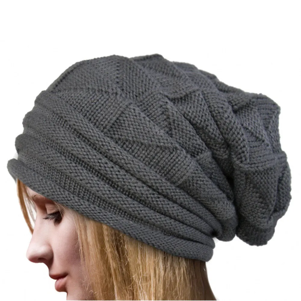 Women's Fashion Bonnet - Knitted Winter Hat Beanie Crochet