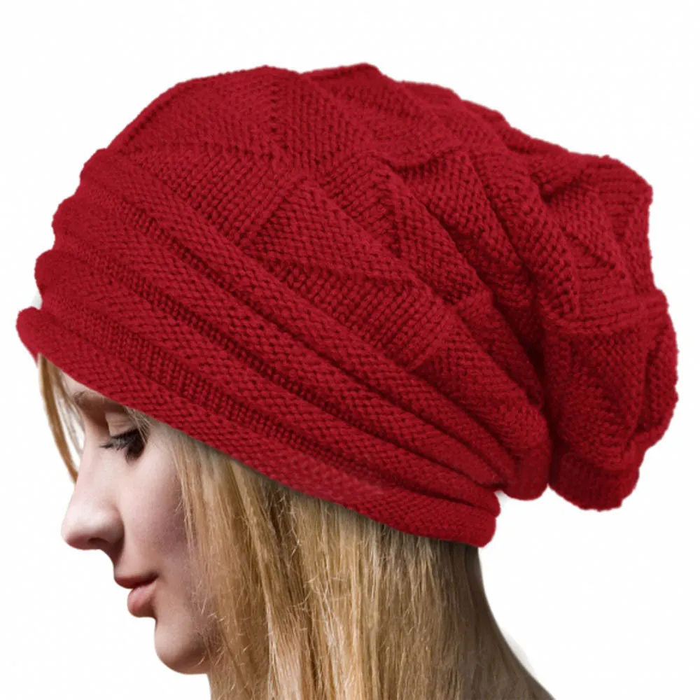 Women's Fashion Bonnet - Knitted Winter Hat Beanie Crochet