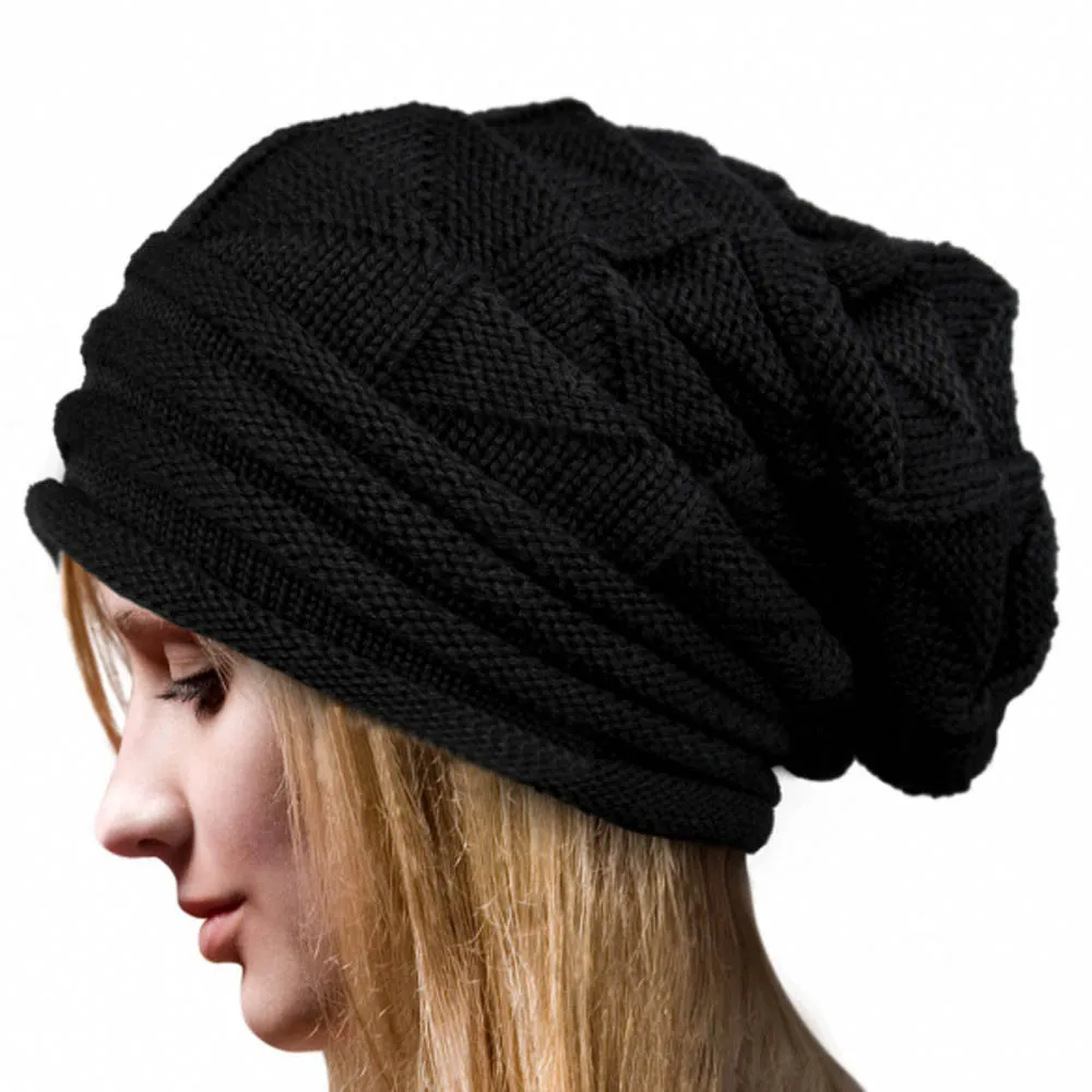 Women's Fashion Bonnet - Knitted Winter Hat Beanie Crochet