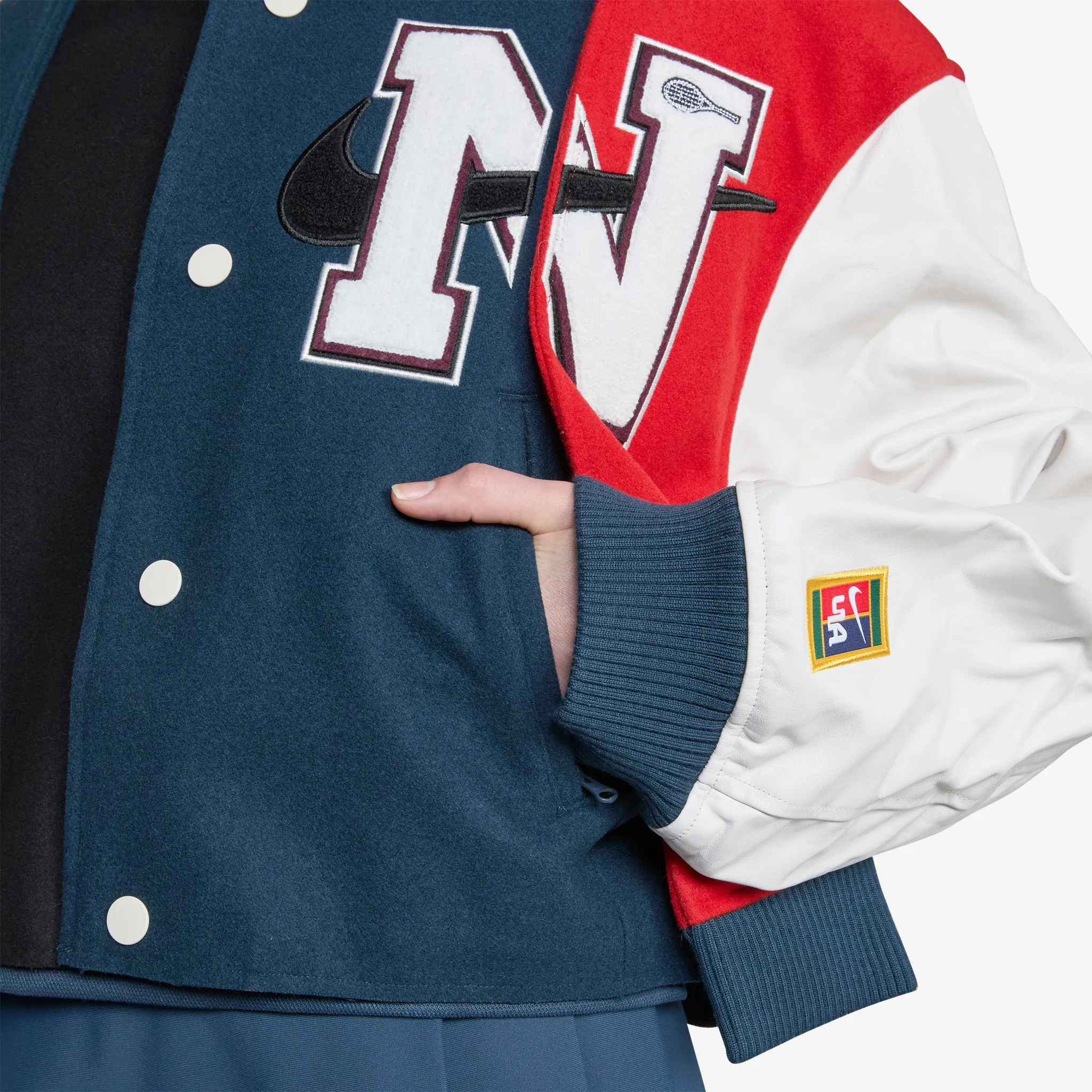 YOON x Oversized Varsity Jacket Black | Armory Navy | Phantom | White